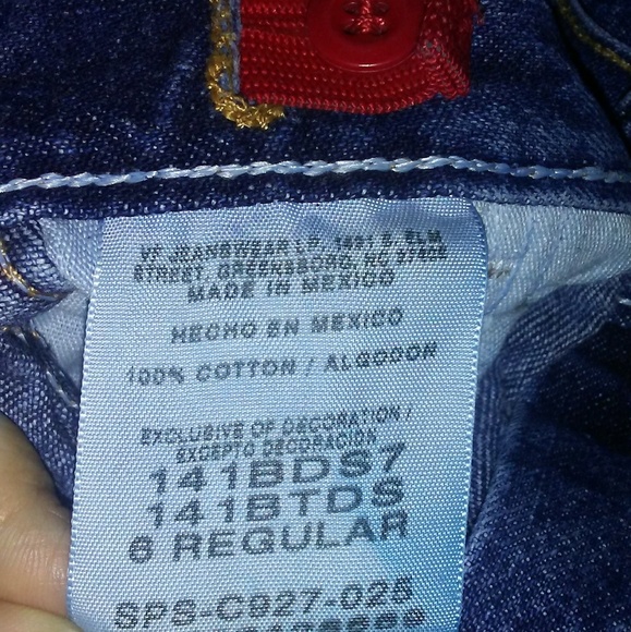 Boys 6 regular denim blue jeans - Picture 3 of 4